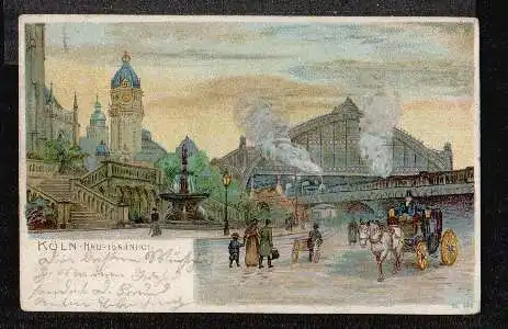 Köln. Hauptbahnhof. LITHO