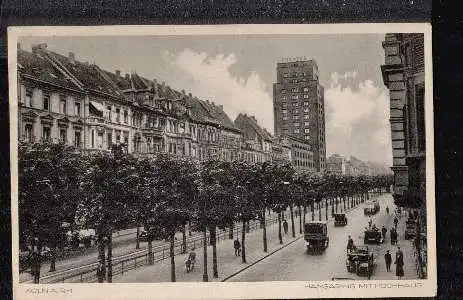 Köln. Hansaring mit Hochhaus