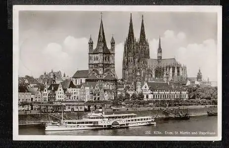 Köln. Dom, St. Martin und Stapelhaus