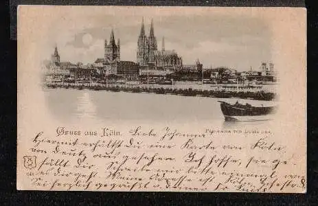 Köln. Panorama vom Deutz aus