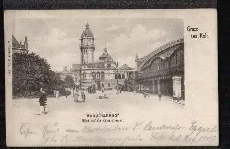 Köln. Hauptbahnhof. Blick auf die Kaiserzimmer