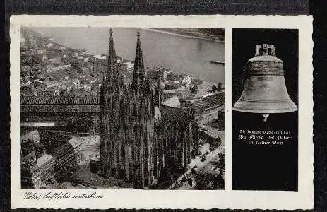 Köln. Luftbild mit Dom