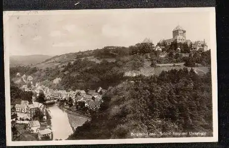 Bergisch Land. Schloss Burg mit Unterburg