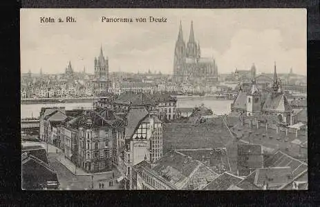 Köln. Panorama von Deutz