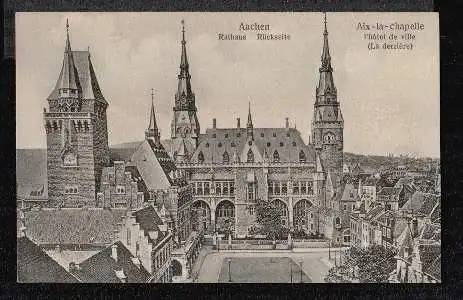 Aachen. Rathaus Rückseite