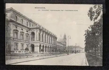 München. Kgl. Residenz: Festbausaal mit Theaterkirche