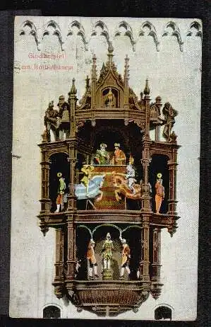 München. Glockenspiel am Rathausturm