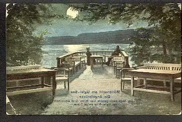 Uglei See. Mondnacht am U. S. Die Angelbrücke