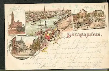 Bremerhaven, Leuchtturm, Geestebrücke