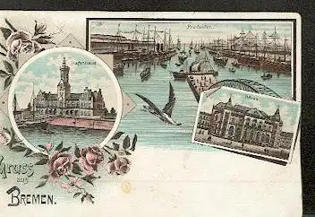 Bremen, Freihafen, Hafenhaus, Börse