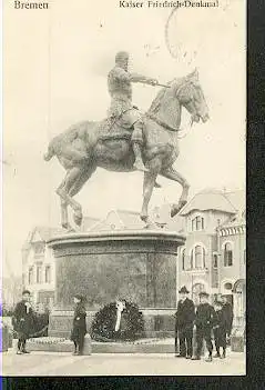 Bremen. Kaiser Friedrich Denkmal