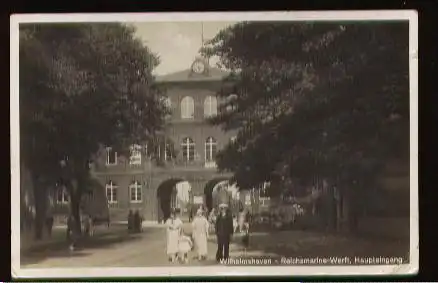 Wilhelmshaven. Reichsmarinewerft, Haupteingang