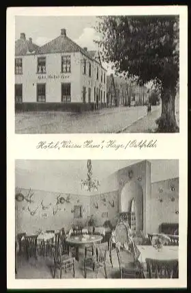 Hage. Ostfriesland. Hotel "Weisses Haus"