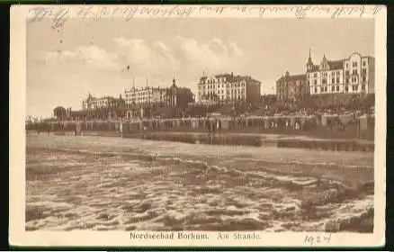 Borkum. Nordseebad. Am Strande