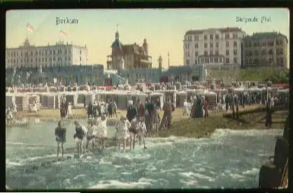 Borkum. Steigende Flut