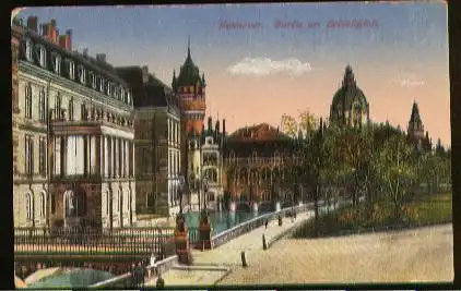 Hannover. Partie am Leineschloss