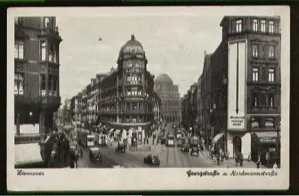 Hannover. Georgstrasse und Nordmannstrasse