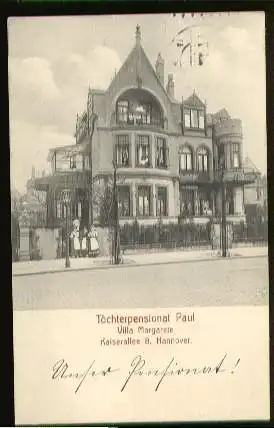 Hannover. Töchterpensionat Paul, Villa Margarethe