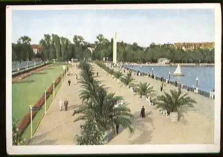 Hannover. Maschsee, Nordufer Promenade