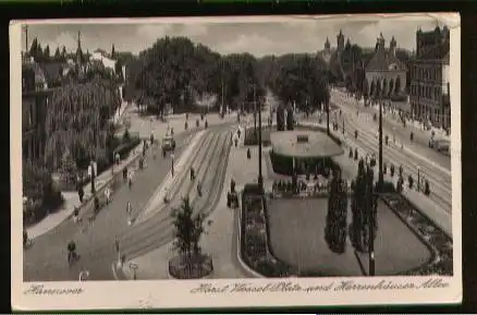 Hannover. Horst Wessel Platz und Herrenhäuser Allee