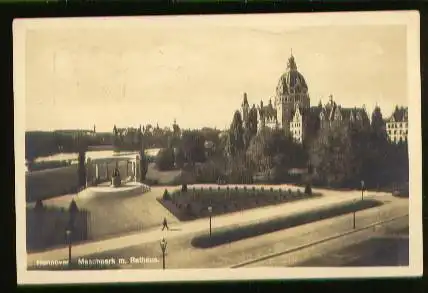 Hannover. Maschpark mit Rathaus