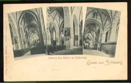 Schleswig. Gruss aus. Inneres des Dom´s zu S.