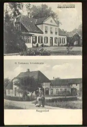 Meggerdorf. Gut Johannisberg, H. Tiedemann, Kolonialwaren