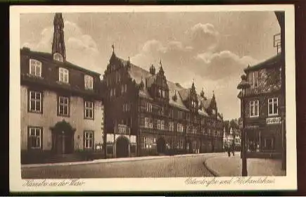 Hameln an der Weser. Osterstrasse und Hochzeitshaus