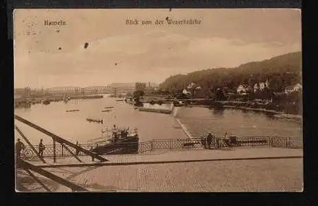 Hameln. Blick von der Weserbrücke