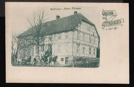 Altenhagen. bei Springe. Gasthaus v. Heinr. Schaper