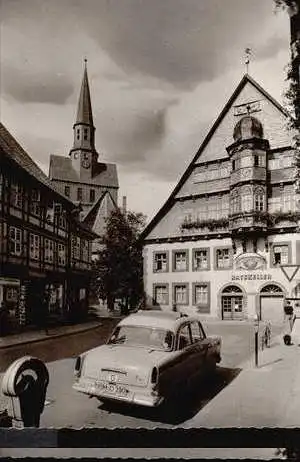 Osterode. die 800jährige Stadt am Harz. Rathaus und Kirchturm St. Aegidien