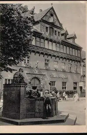 Braunschweig. Der Eulenspiegelbrunnen vor dem Mummehaus