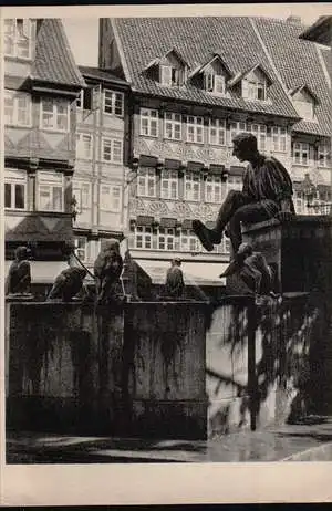 Braunschweig. Till Eulenspiegel Brunnen auf dem Bäckerklint