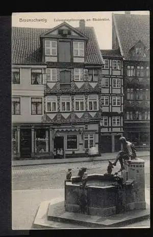 Braunschweig. Eulenspiegelbrunnen am Bäckerklint