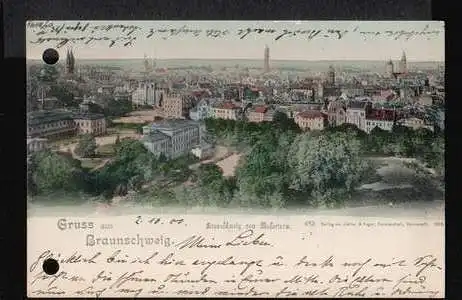 Braunschweig. Gruss aus. B. vom Wasserturm