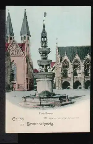 Braunschweig. Gruss aus. Altmarktbrunnen