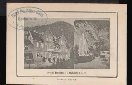 Goslar. Hotel Bodetal, Rübeland i. H.