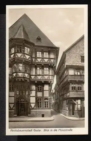 Goslar am Harz. Blick in die Münzstrasse