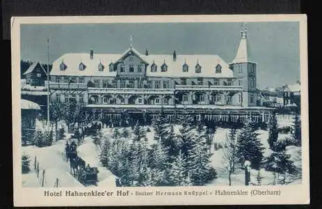 Hahnenklee. Oberharz. Hotel Hahnenklee rr Hof