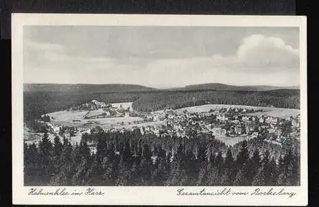 Hahnenklee im Harz. Gesamtansicht vom Bocksberg