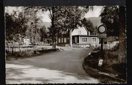 Kamschlacken. Osterode. Oberharz. Waldweg zum Sösestein