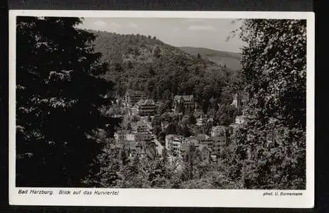 Bad Harzburg. Blick auf das Kurviertel