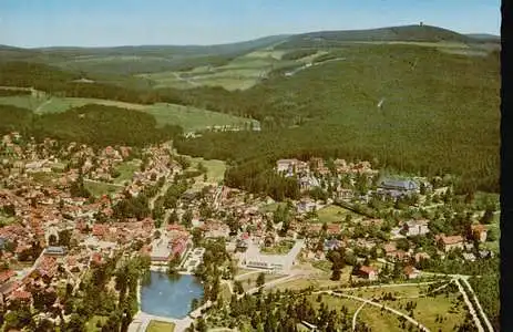 Braunlage. Oberharz. Luftaufnahme mit Blick zum Wurmberg