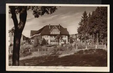 Braunlage. im Harz. Sanatorium Dr. Barner