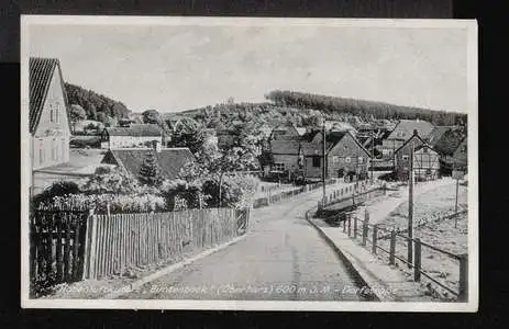 Buntenbock. Höhenluftkurort. Oberharz. 600 m. ü. M. Dorfstrasse