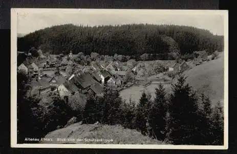 Altenau im Harz. Blick von der Schützenklippe