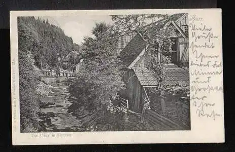 Altenau. Oberharz. Die Oker in A.