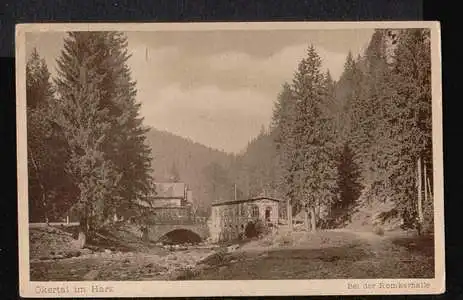 Okertal im Harz. Bei der Romkerhalle