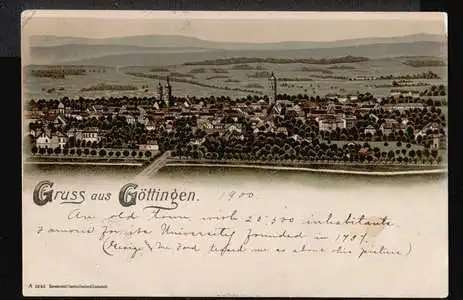 Göttingen. Gruss aus. Litho