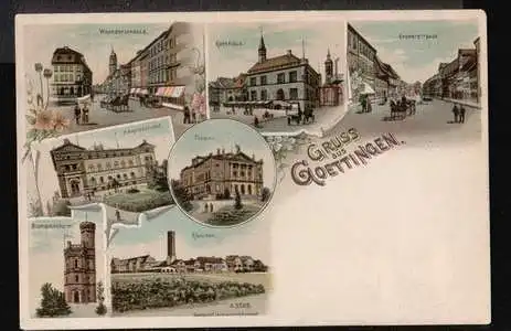 Göttingen. Gruss aus. Weenderstrasse, Rathaus